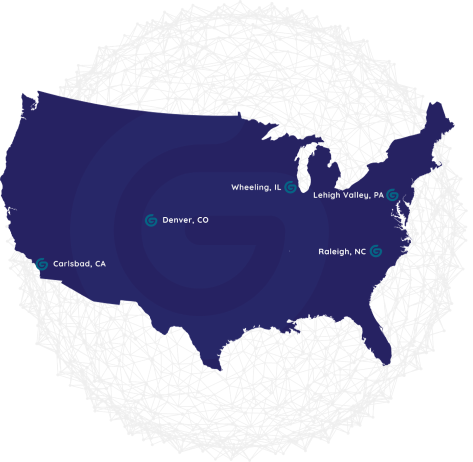 United States Map with Office Locations